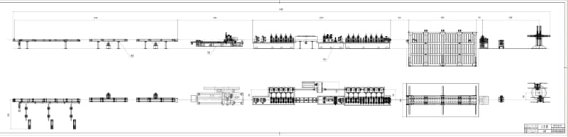 中拓自動高速焊管機生產線 中拓自動高速焊管機生產線