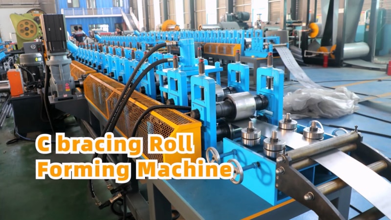 南非貨架立柱C型斜撐成型機 南非貨架立柱C型斜撐成型機