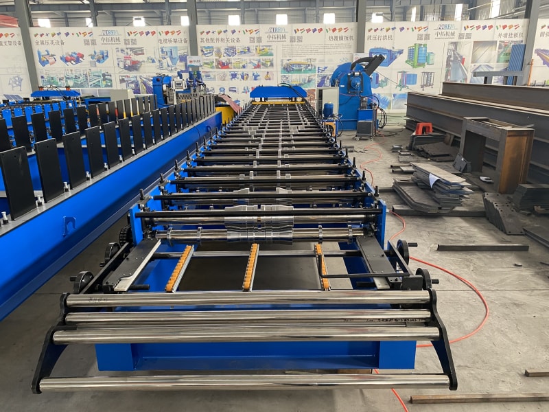 中拓機械銷往秘魯Tr4單板壓瓦機設備 中拓機械銷往秘魯Tr4單板壓瓦機設備