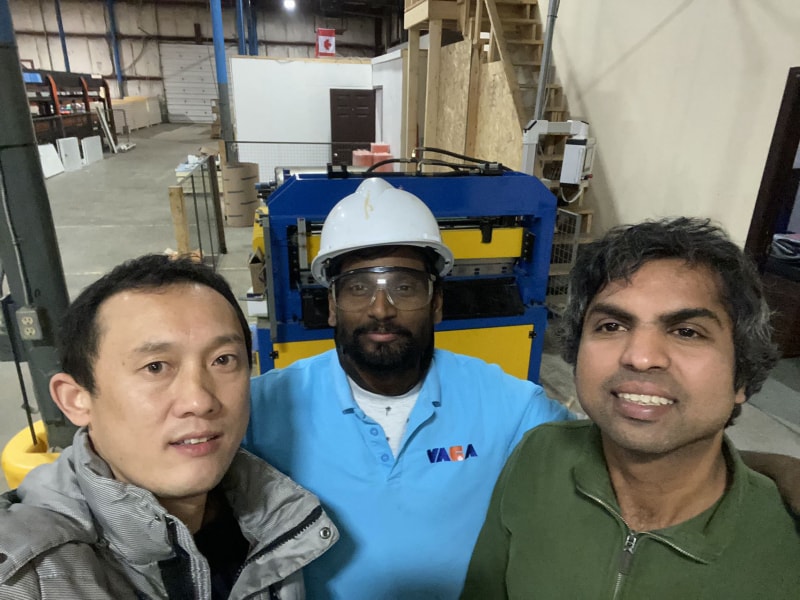 中拓冷彎聚氨酯復合板底板機設備 成功交付巴西 助力客戶生產升級