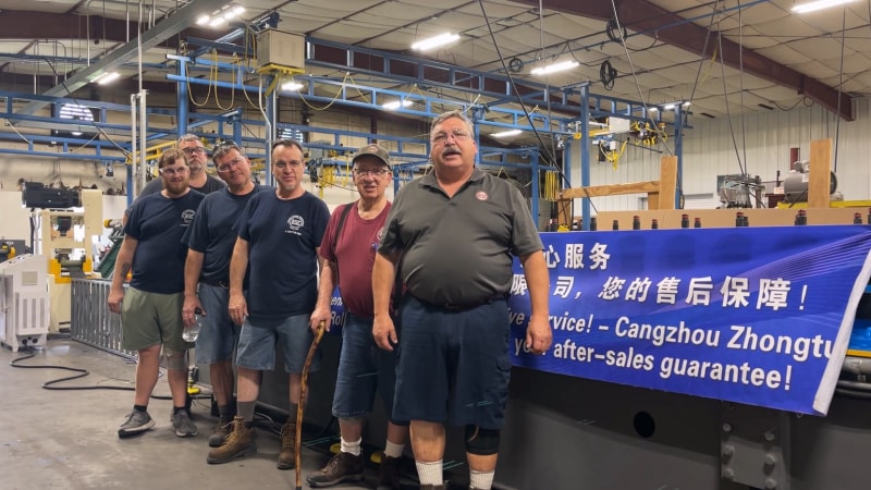 從滄州到美國跨越重洋顯實力：中拓龍骨機美國調(diào)試成功，客戶贊其穩(wěn)定，專業(yè)服務(wù)與過硬品質(zhì)贏贊譽